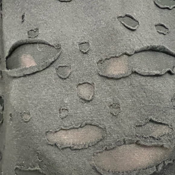 Killstar Black Distressed Long Sleeve assymetrical hem hoodie - Picture 5 of 5